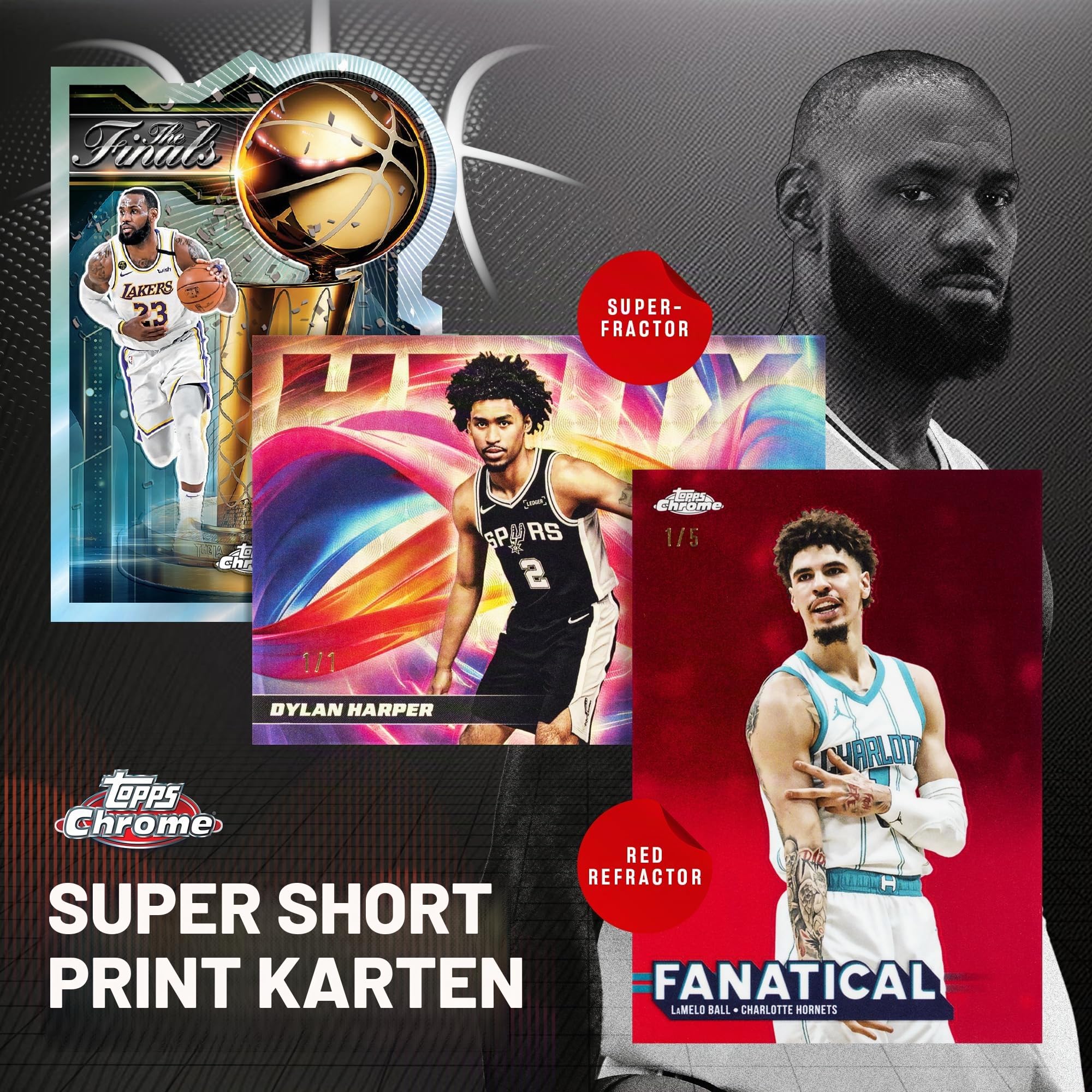Topps 2025-26 Chrome Basketball - Fabrik versiegelt - Mega Box