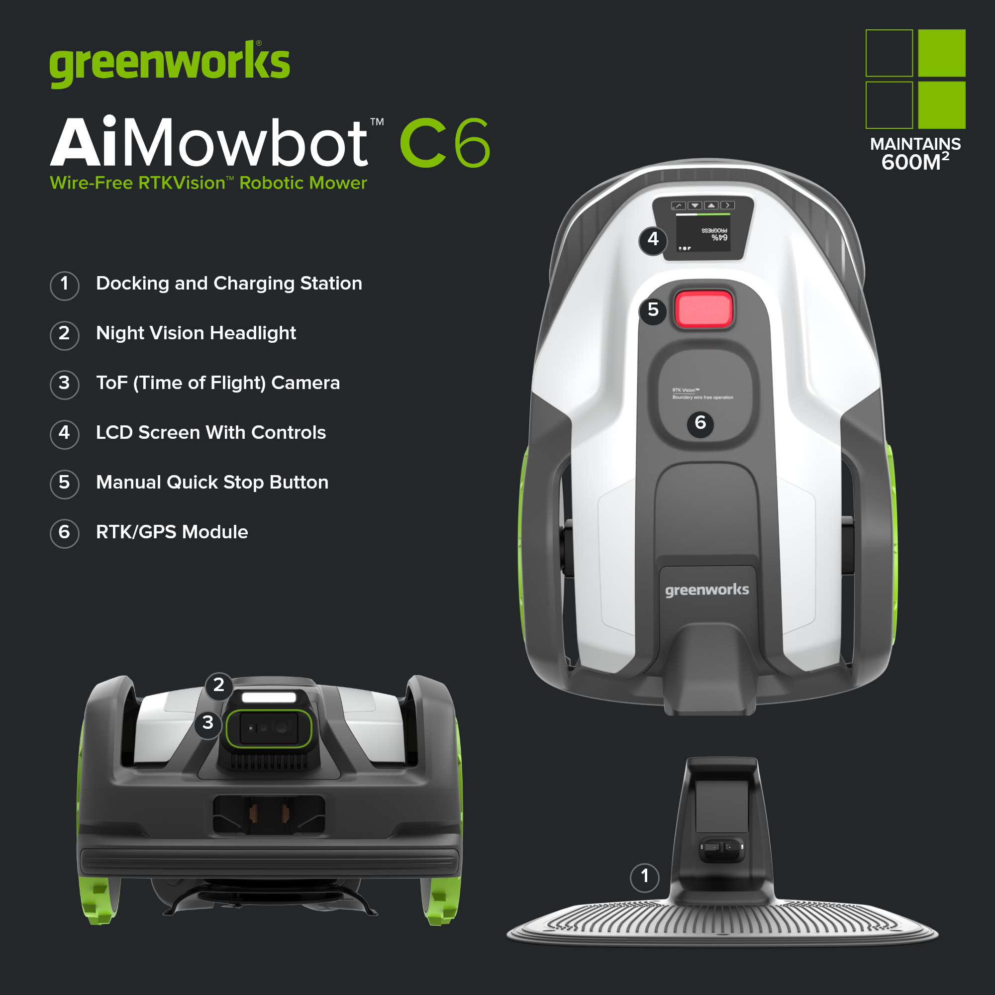 AiMowbot 6 - RTKVision™ 600m²