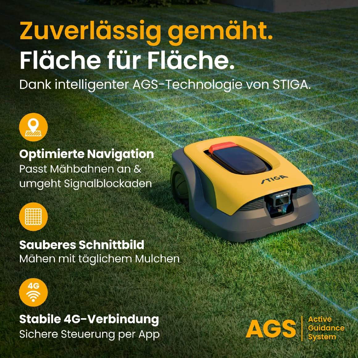 Stiga kabelloser Mähroboter A 15v - mit kostenloser Abdeckung