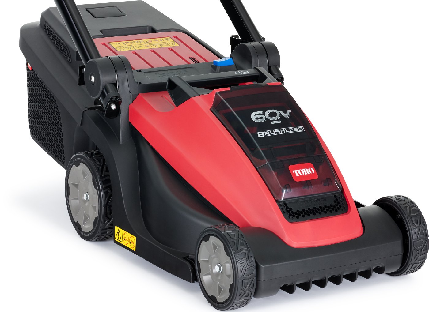 Toro Akku-Rasenmäher eMulticycler eL43PST 43 cm Rasenmäher - Set mit 4 Ah Akku und Ladegerät