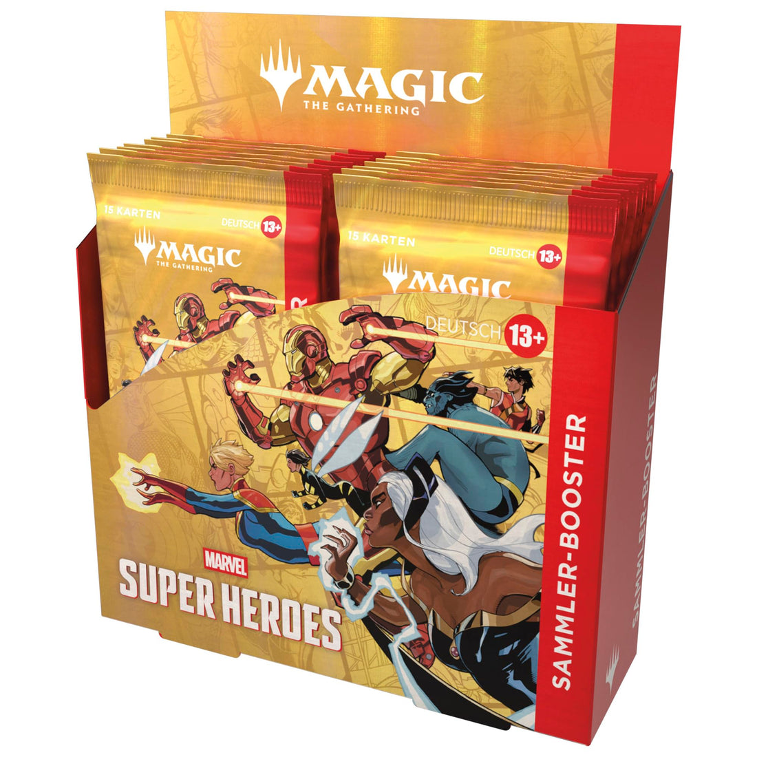 Magic: The Gathering | Marvel Super Heroes Sammler-Booster-Display | Sammelkartenspiel (Deutsche Version)