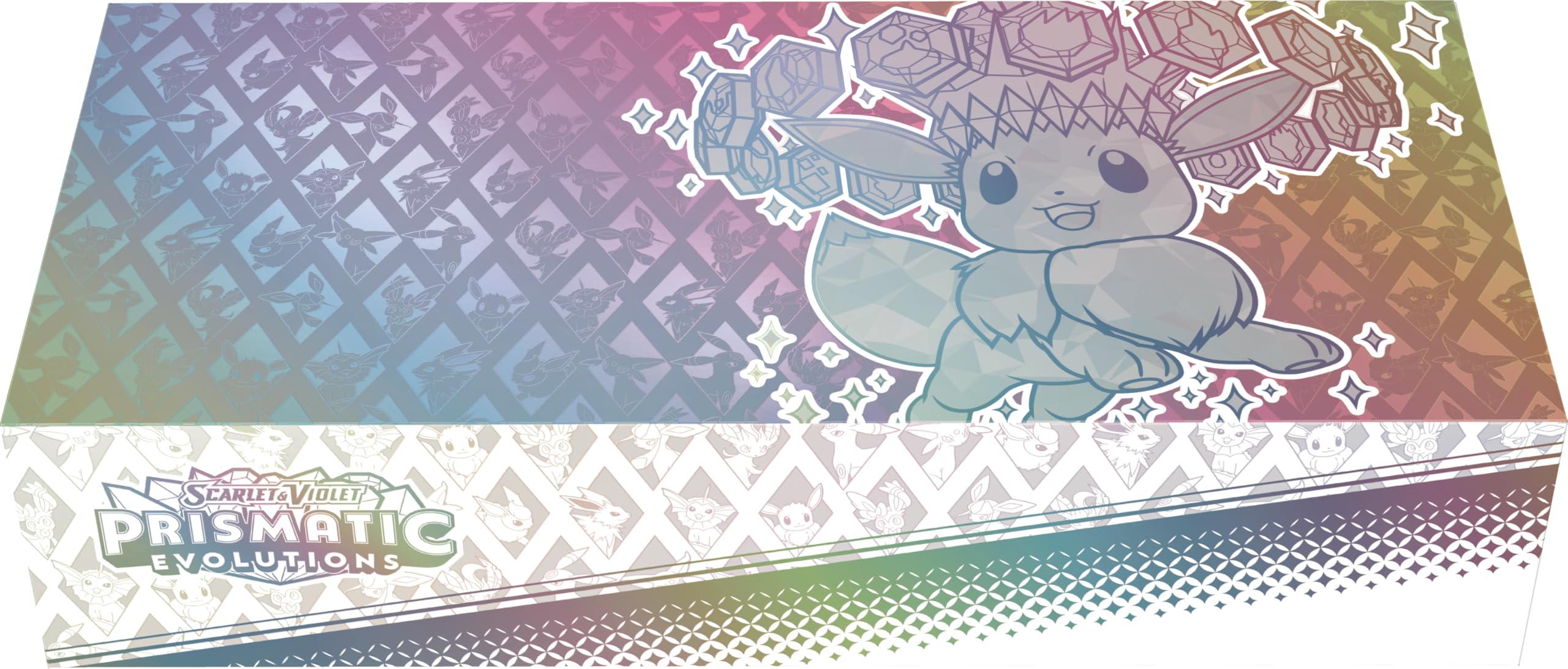 Pokémon-Sammelkartenspiel: Super-Premium-Kollektion Karmesin &amp; Purpur – Prismatische Entwicklungen (1 holografische Vollbild-Promokarte,1 Flauschige Evoli-Deckbox &amp; 15 Boosterpacks)