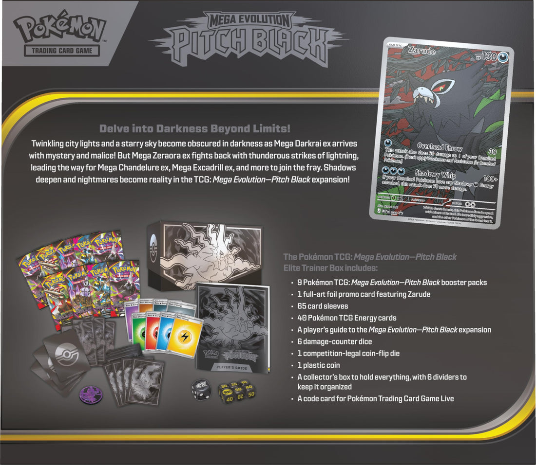 Pokémon TCG: Mega Evolution – Pitch Black Elite Trainer Box