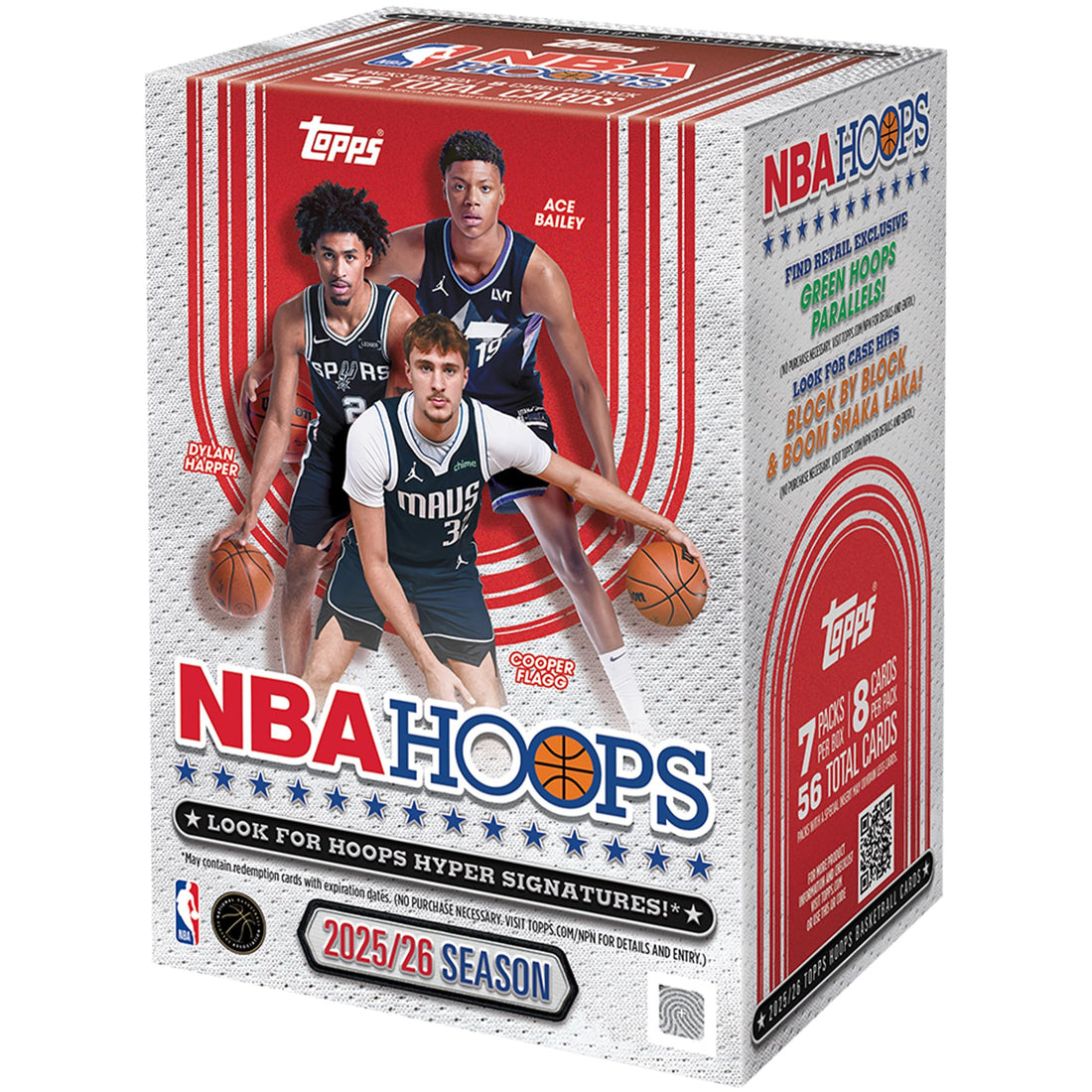 2025-26 Topps Hoops Basketball – Fabrikversiegelt – Vorteilsbox