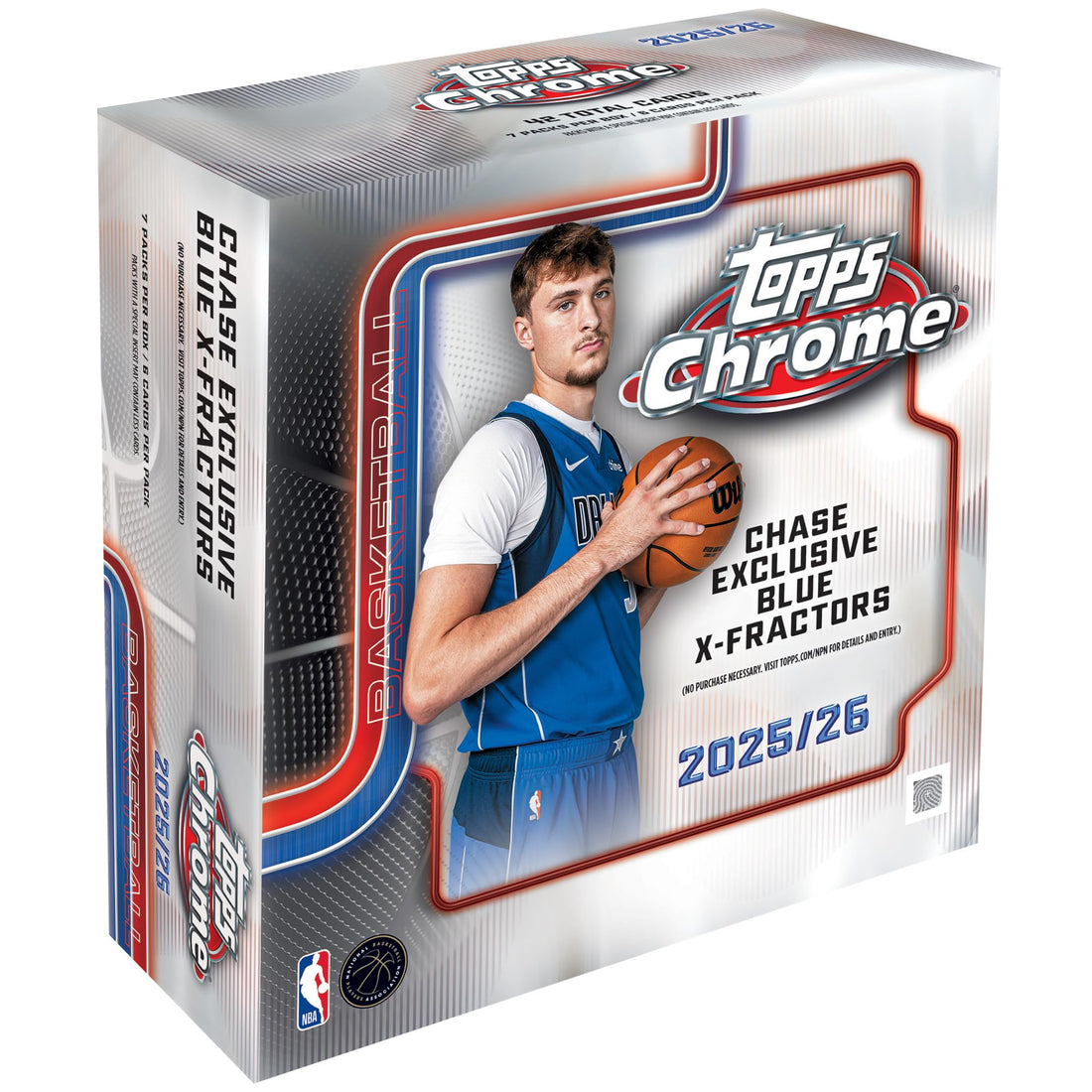 Topps 2025-26 Chrome Basketball - Fabrik versiegelt - Mega Box