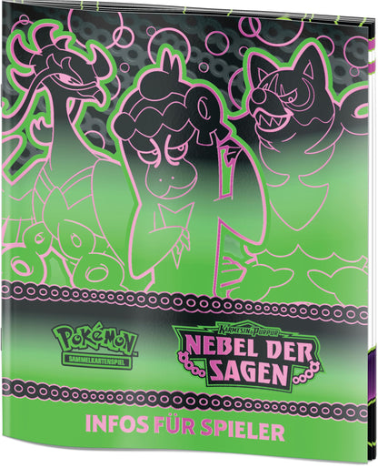 Pokémon-Sammelkartenspiel: Top-Trainer-Box Karmesin &amp; Purpur – Nebel der Sagen (1 Vollbild-Promokarte mit Infamomo, 9 Boosterpacks &amp; Premium-Zubehör)