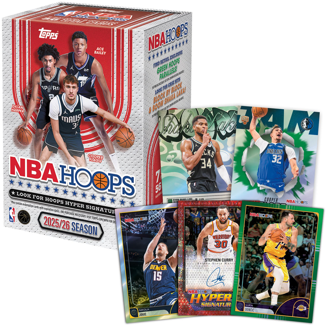2025-26 Topps Hoops Basketball – Fabrikversiegelt – Vorteilsbox