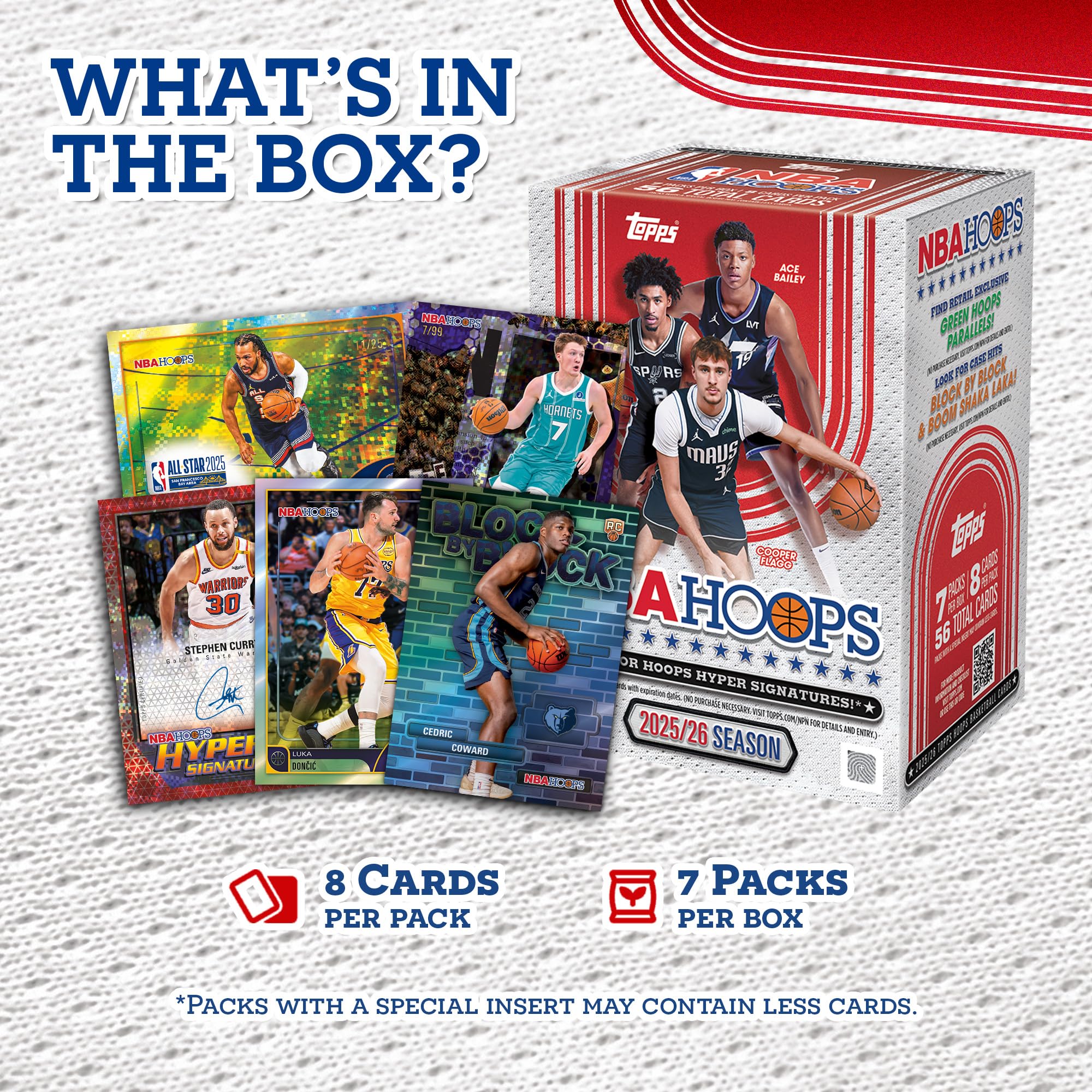 2025-26 Topps Hoops Basketball – Fabrikversiegelt – Vorteilsbox