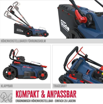 Güde Akku-Rasenmäher RM 36-402-30.37  inkl. 2x Akku und 1x Doppelladegerät