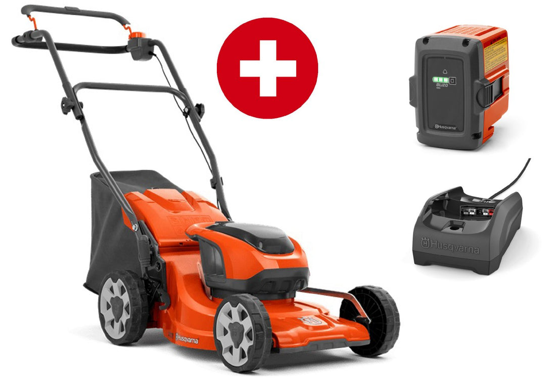 Husqvarna Akku-Rasenmäher LC 137i imit Akku B140 und Ladegerät C80