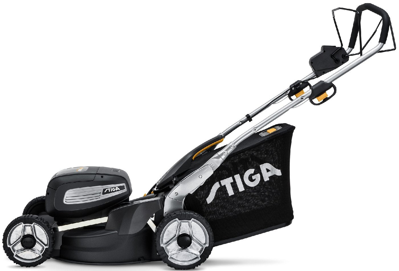 Stiga Akku-Rasenmäher Twinclip 950e V Kit - inkl. 2x 7,5 Ah Akkus und Ladegerät