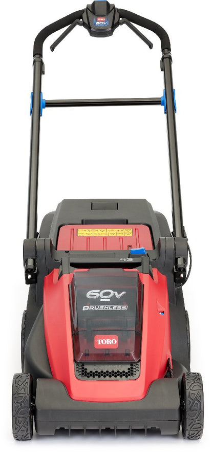 Toro Akku-Rasenmäher eMulticycler eL43PST 43 cm Rasenmäher - Set mit 4 Ah Akku und Ladegerät
